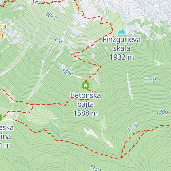 Map of Betonska bajta