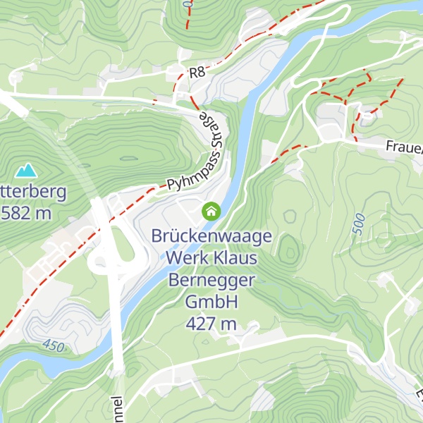 Map of Brückenwaage Werk Klaus Bernegger GmbH