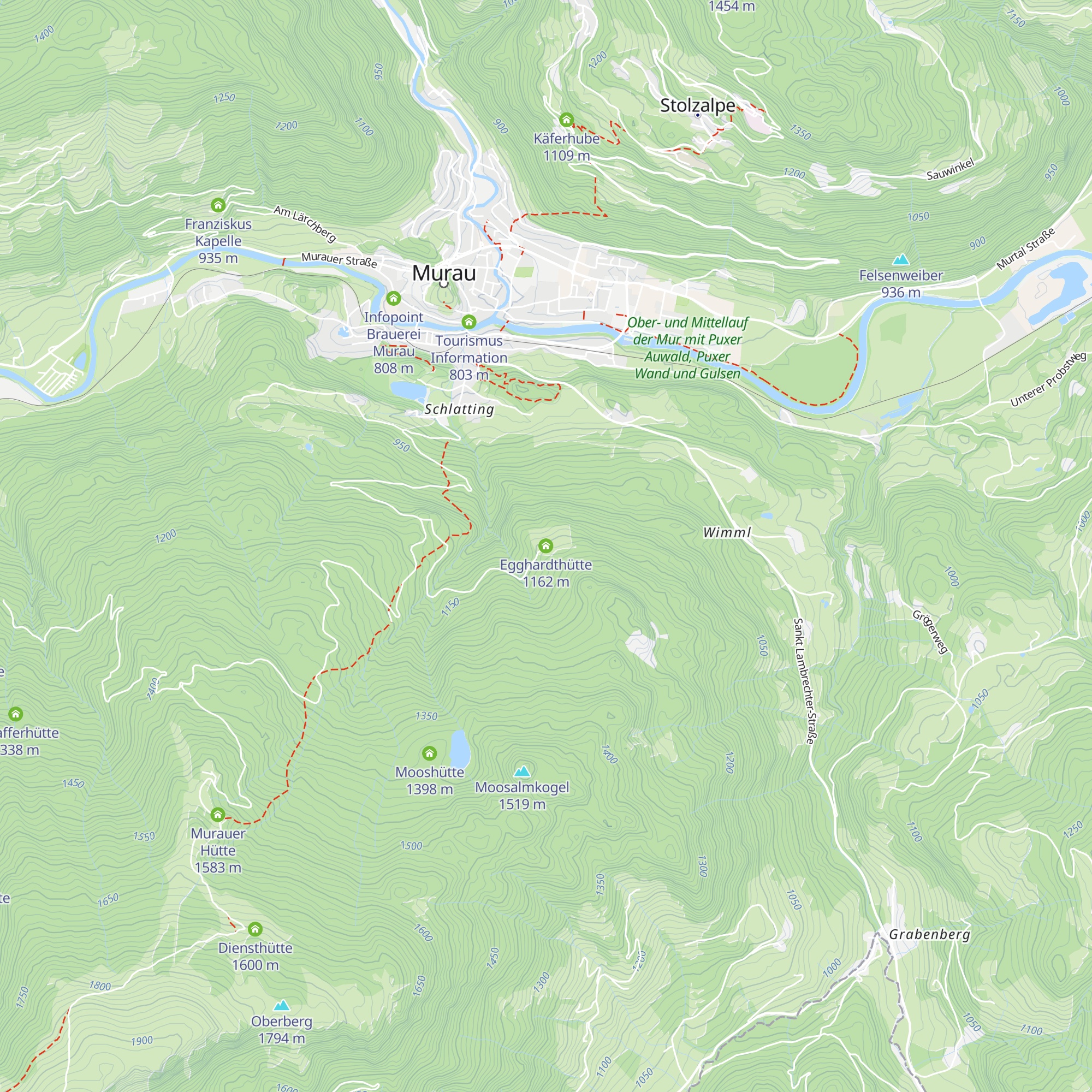 Egghardthütte map