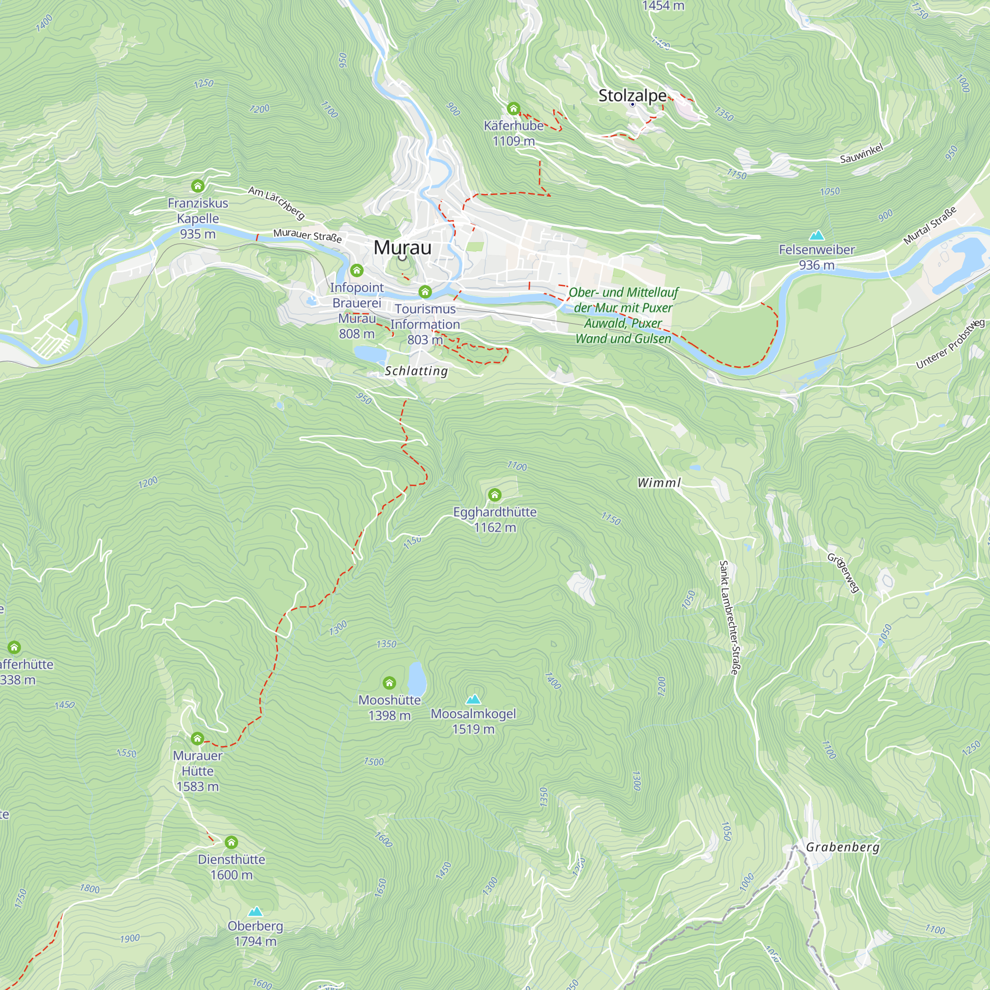 Egghardthütte map