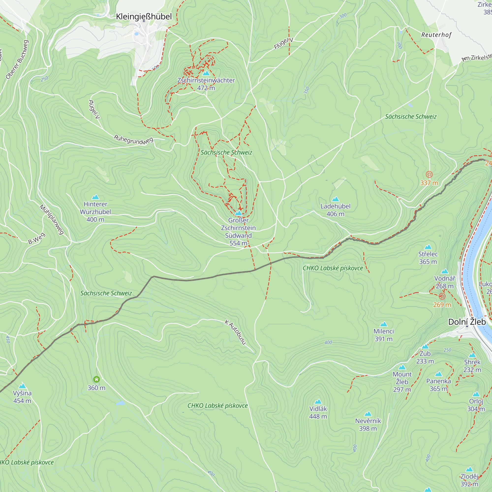 Zschirnstein-Biwak map