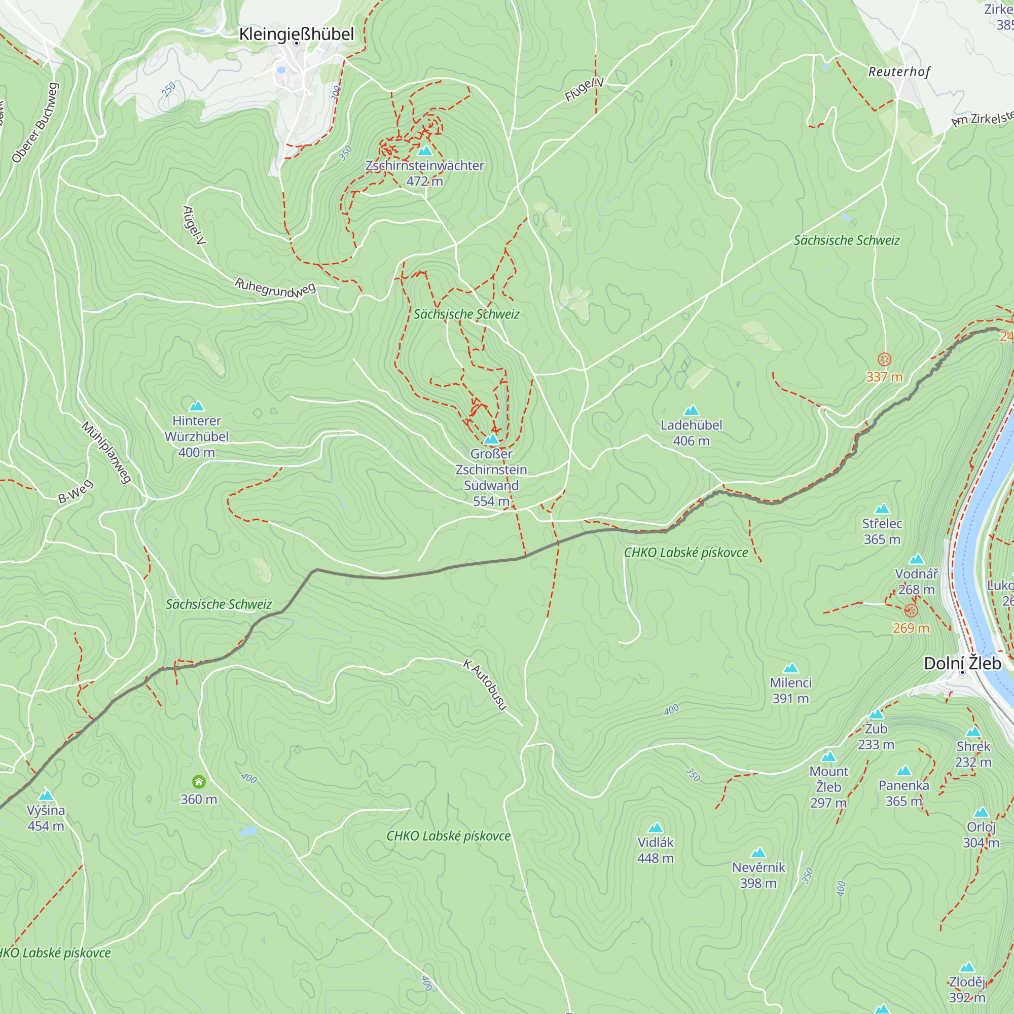 Zschirnstein-Biwak map