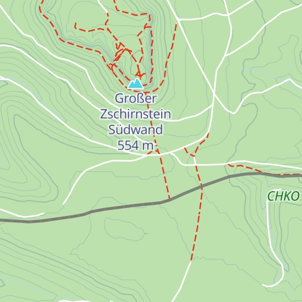 Map of Zschirnstein-Biwak