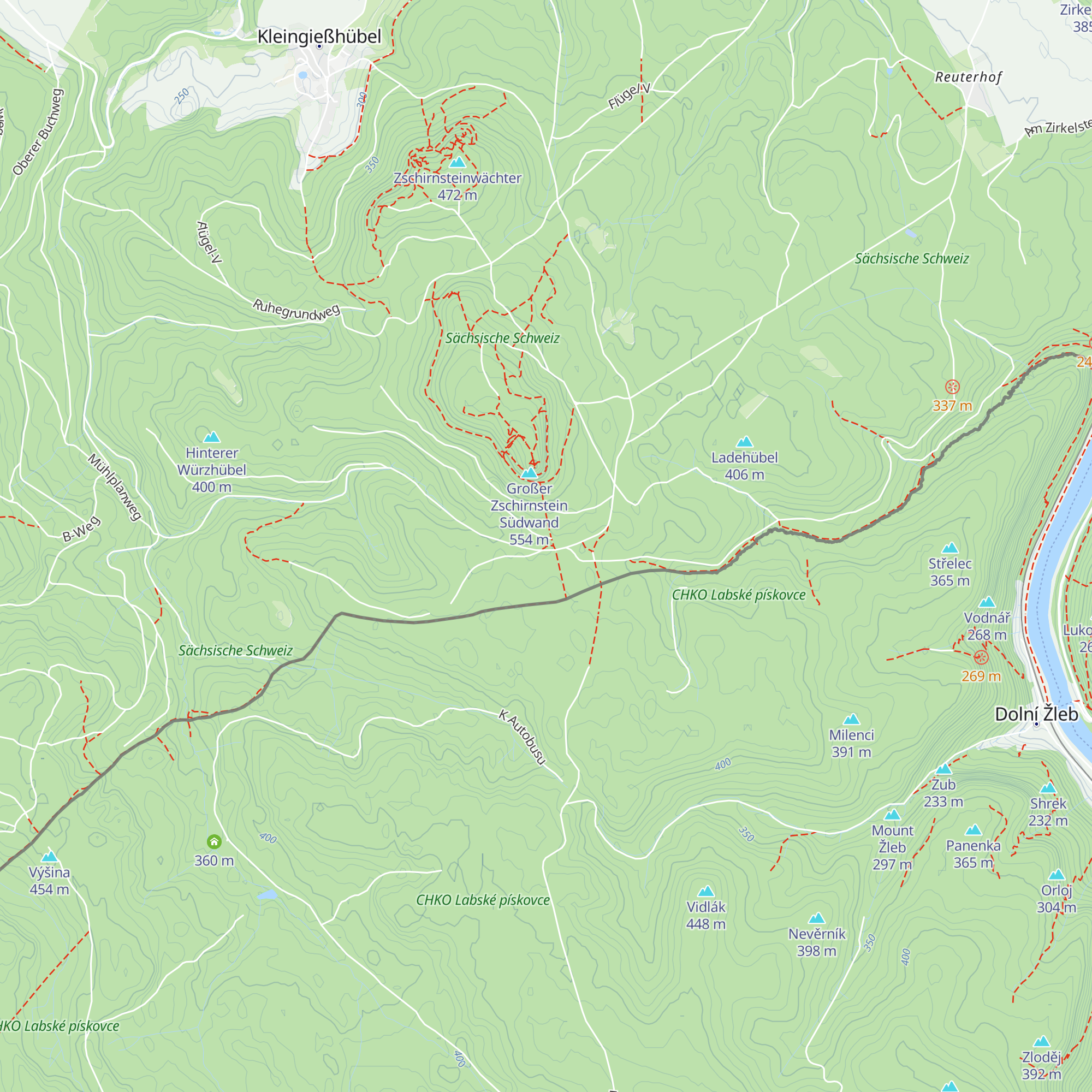Zschirnstein-Biwak map