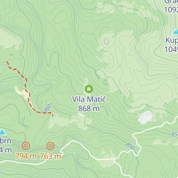 Map of Vila Matić