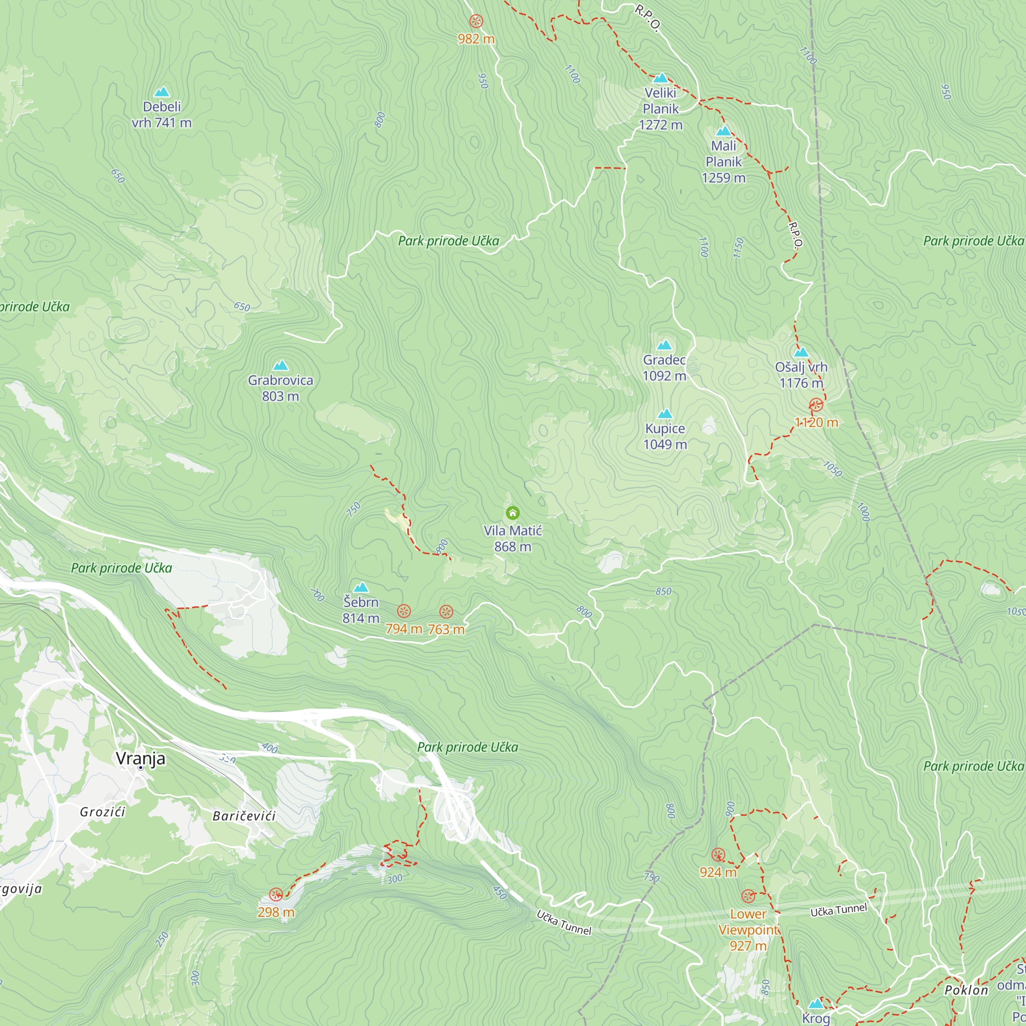 Vila Matić map