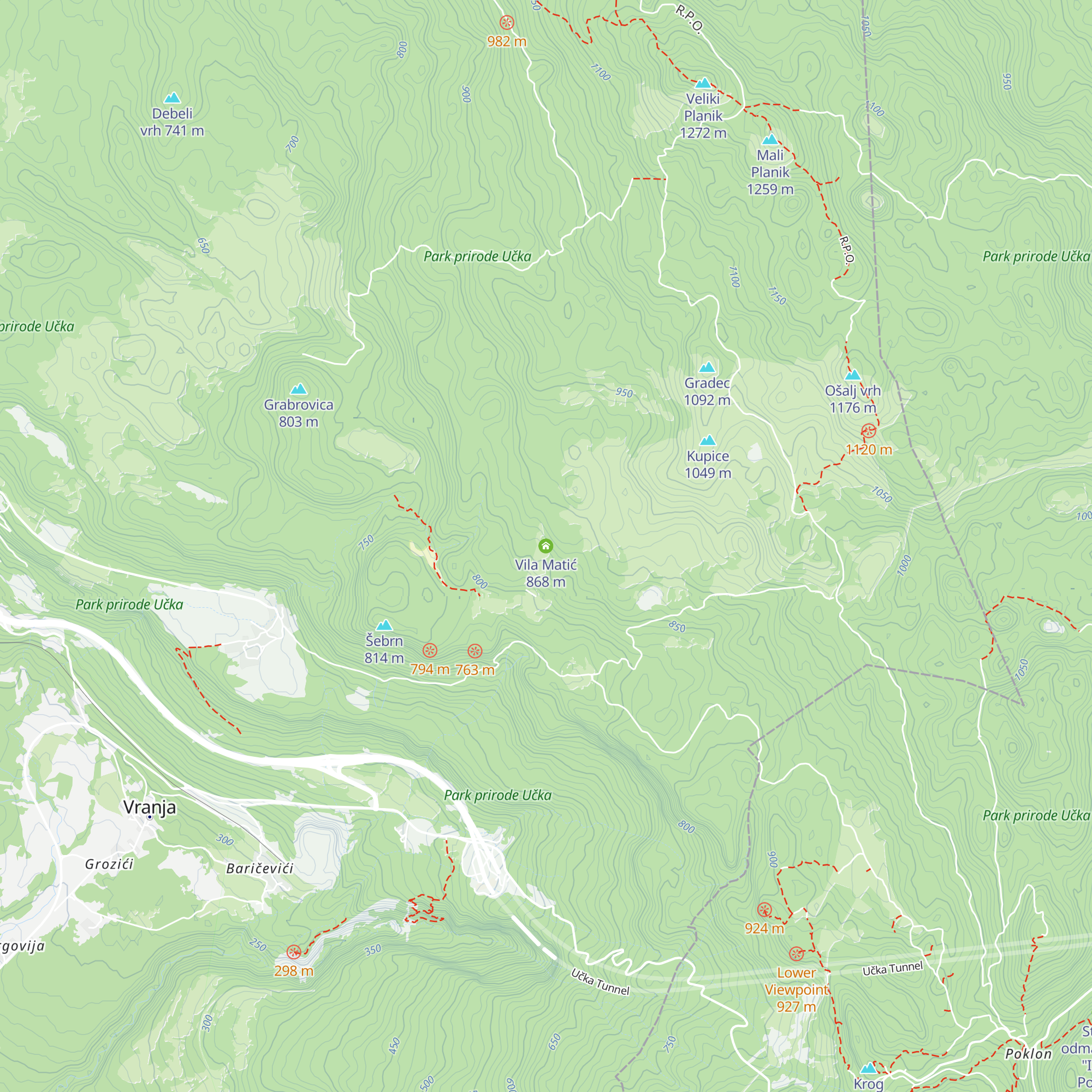 Vila Matić map
