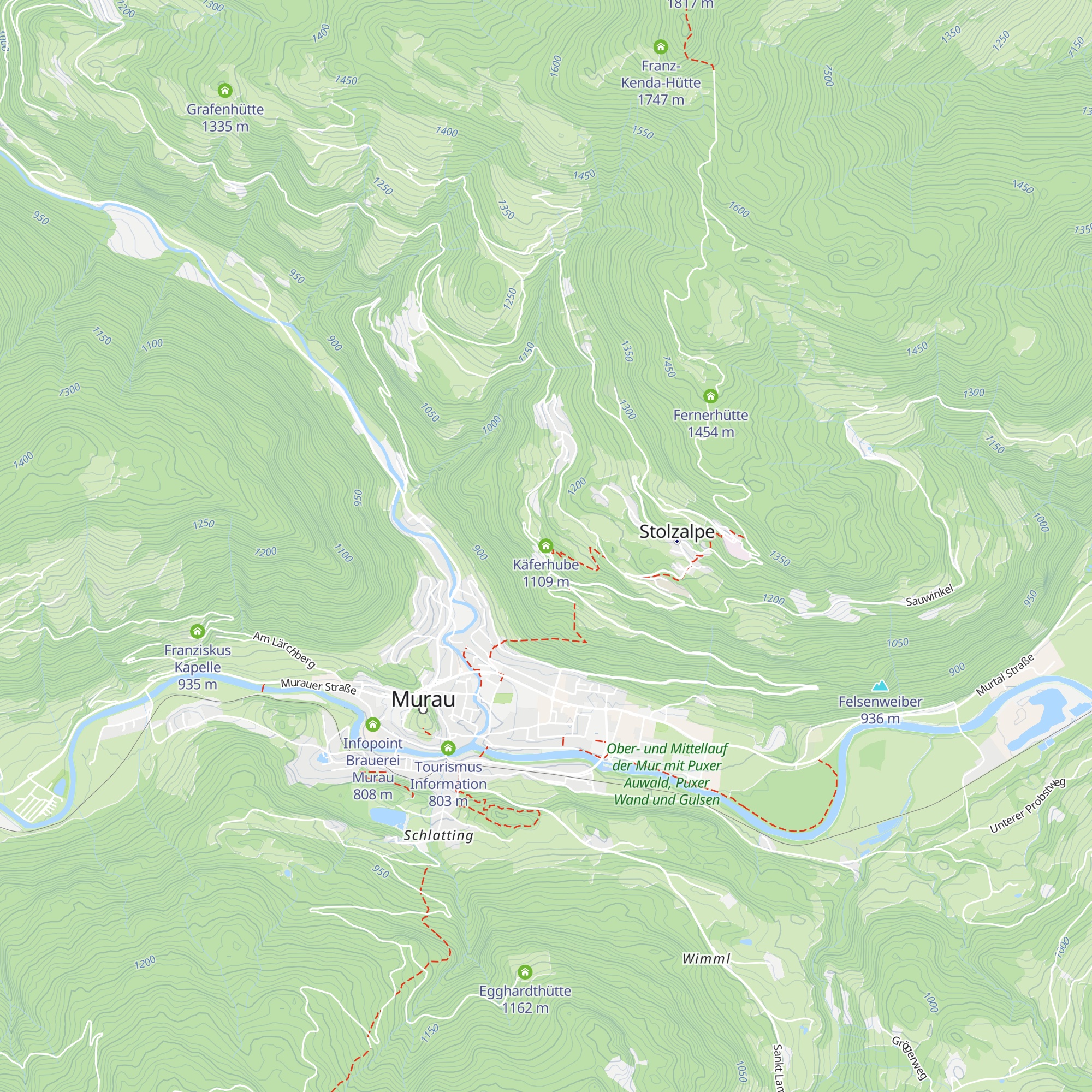 Käferhube map