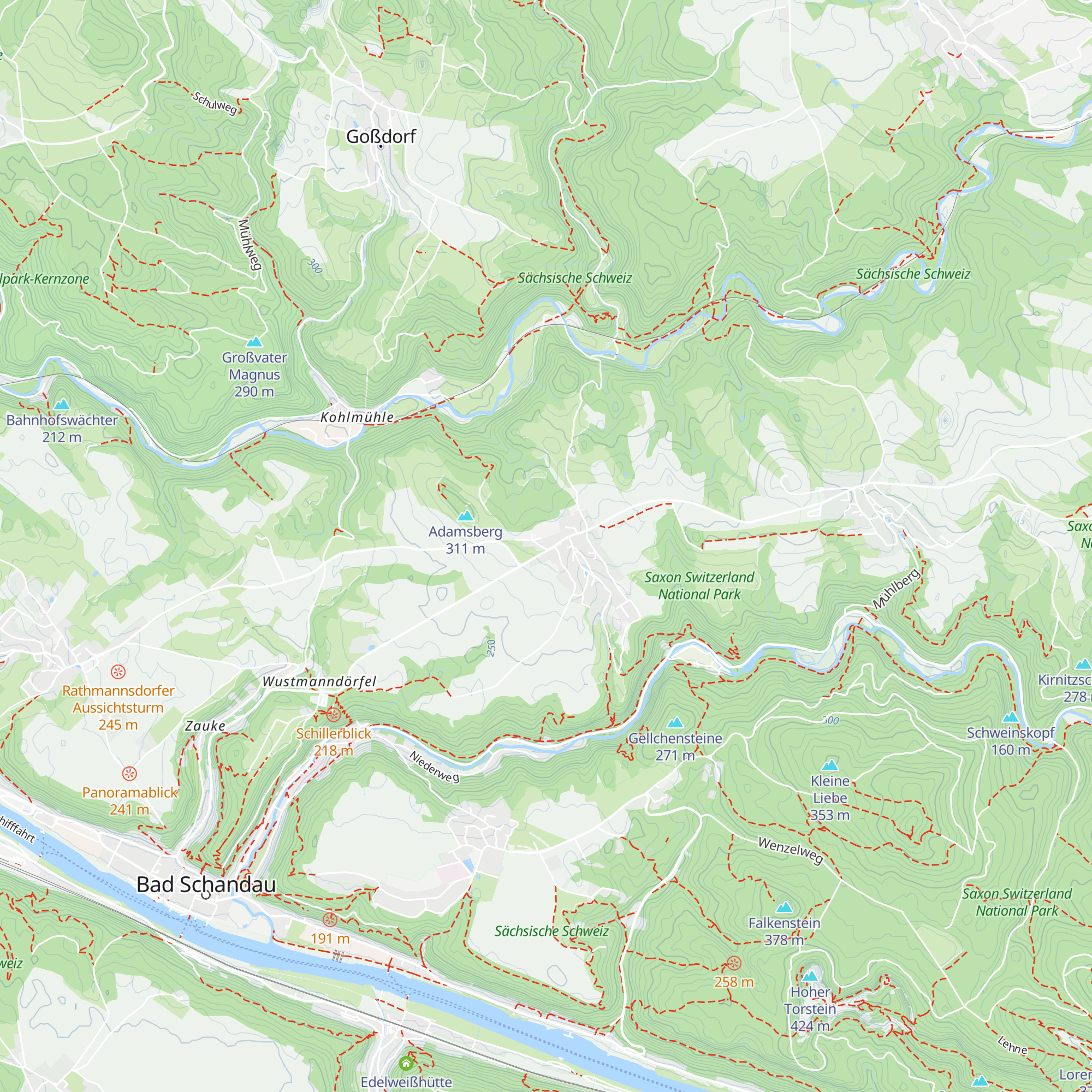 Touristinformation map