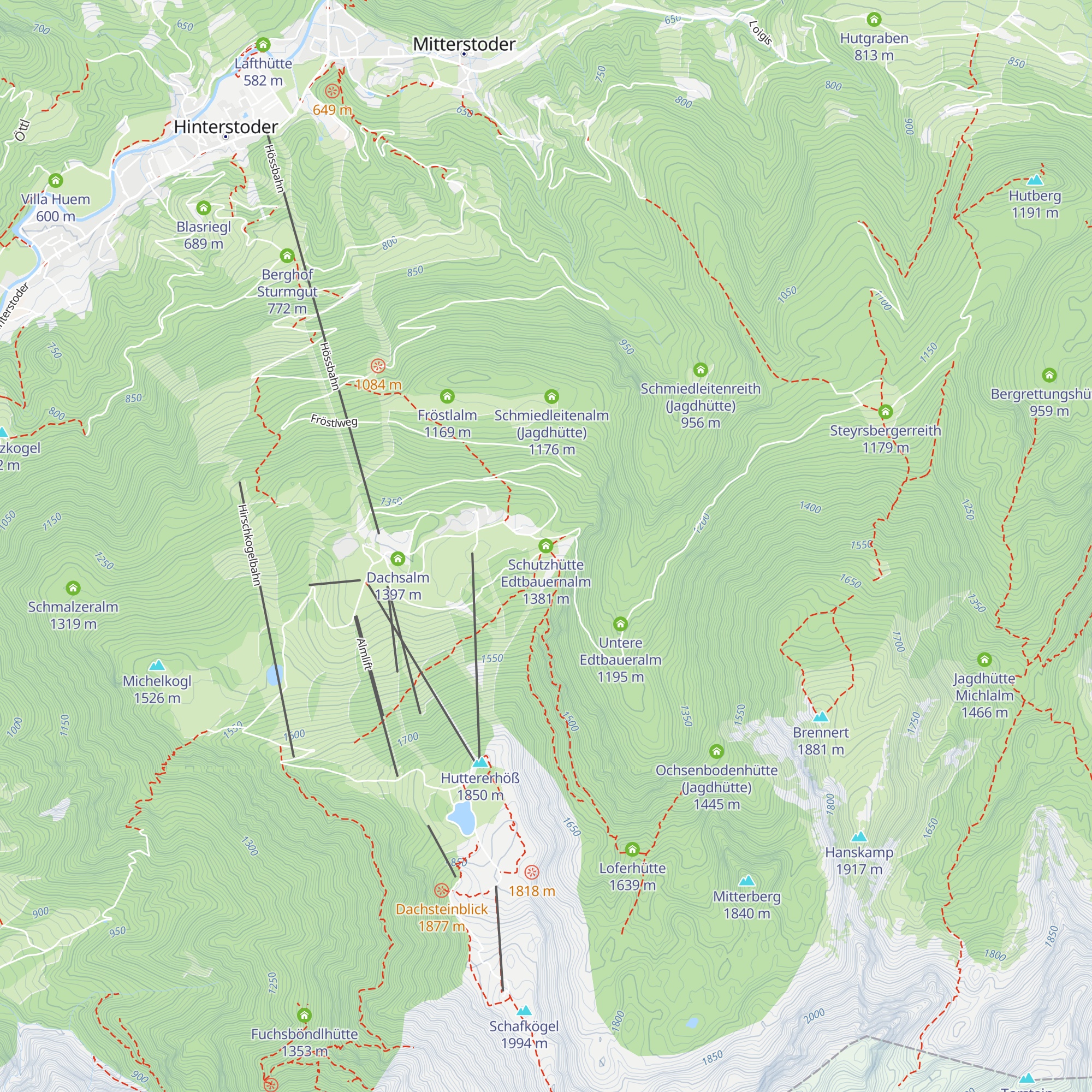 Schutzhütte Edtbauernalm map