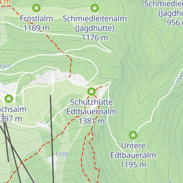Map of Schutzhütte Edtbauernalm
