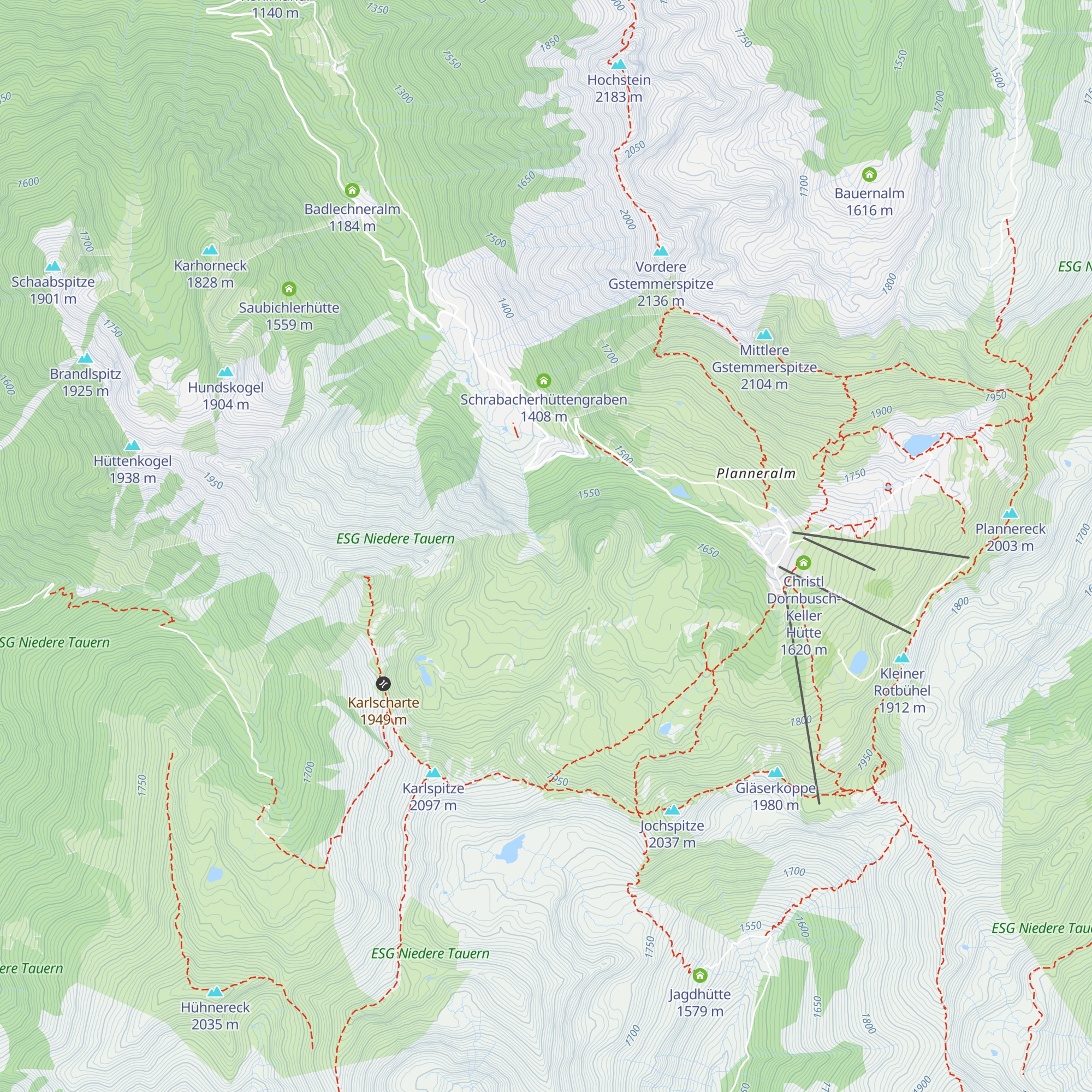 Karlhütte map