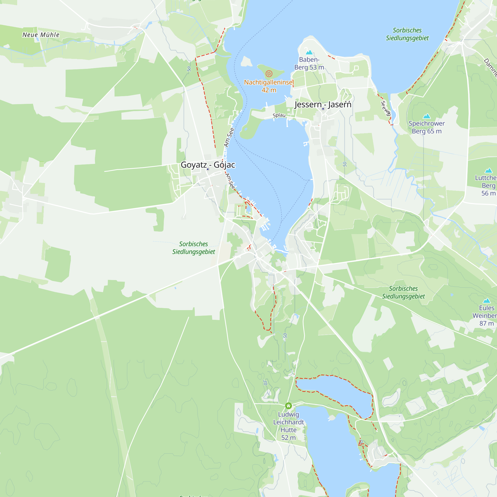 Tourist-Information Goyatz map