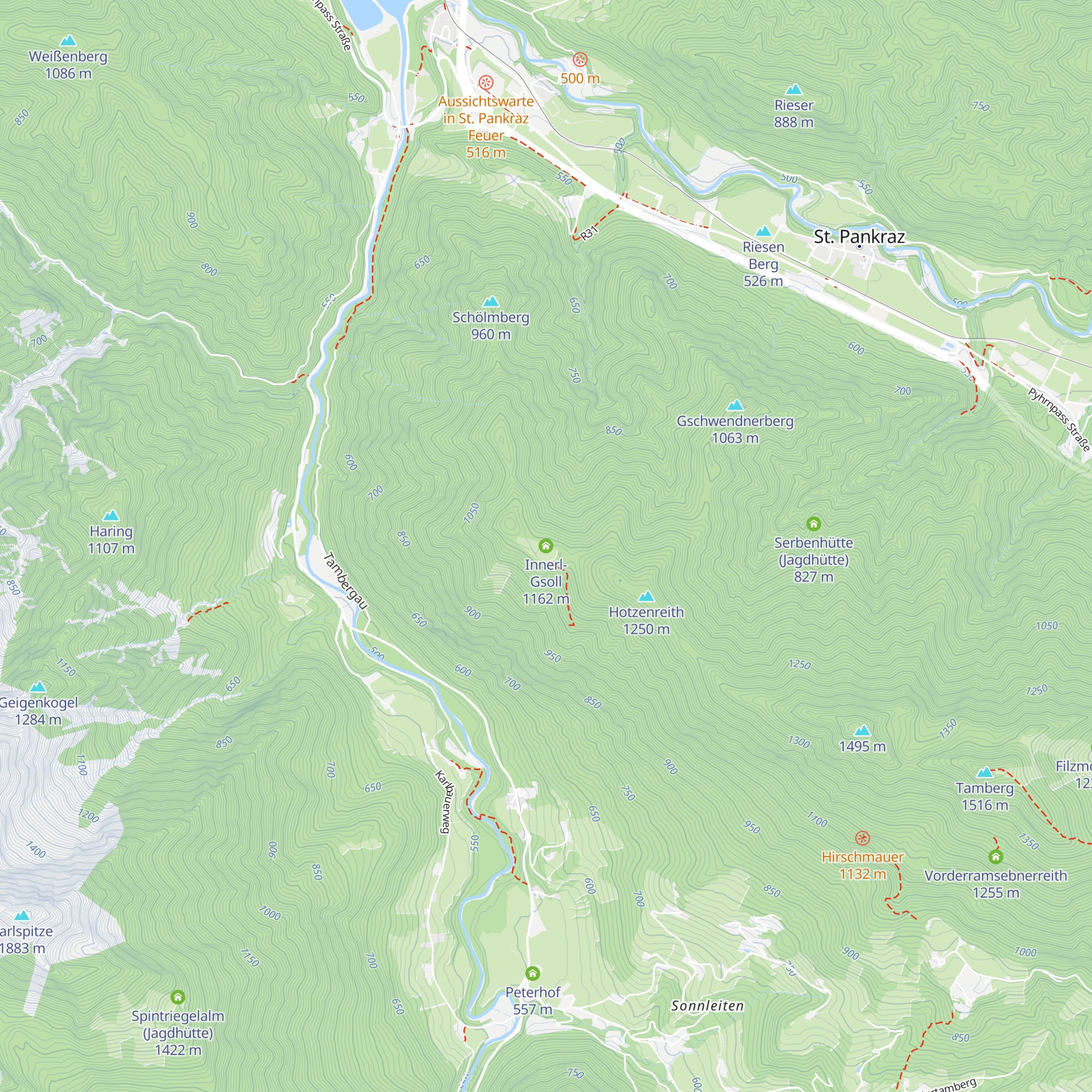 Innerl-Gsoll map