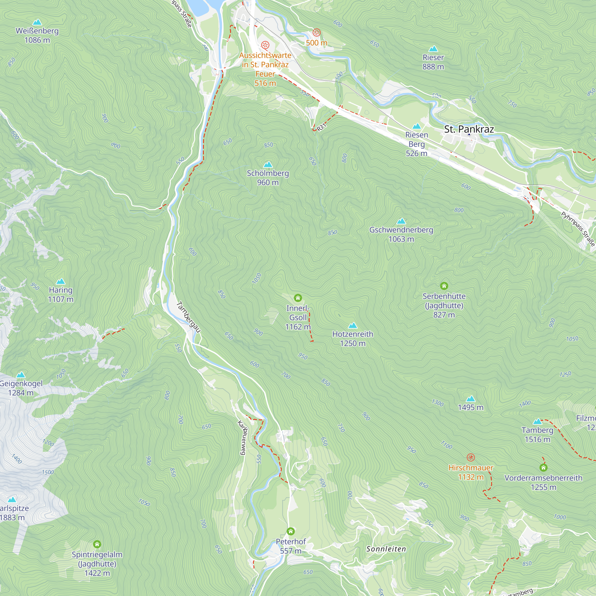 Innerl-Gsoll map