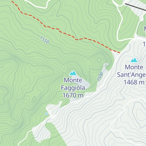 Map of Monte Faggióla