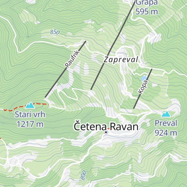 Map of Stari Vrh