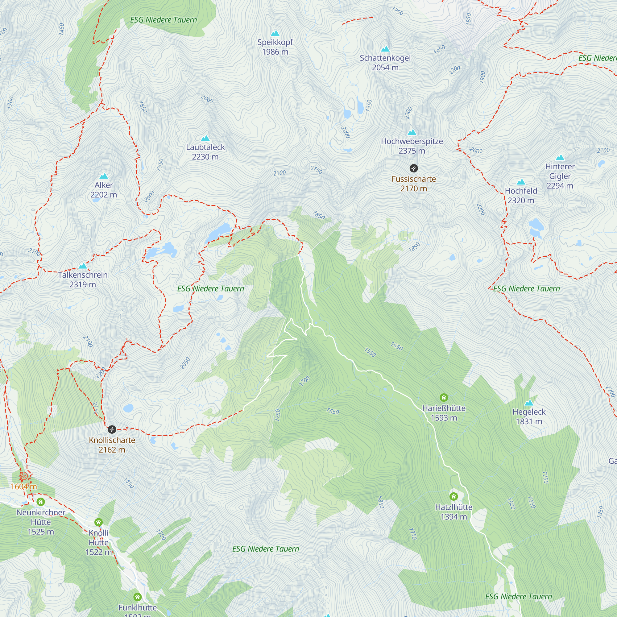 Petzenhütte map