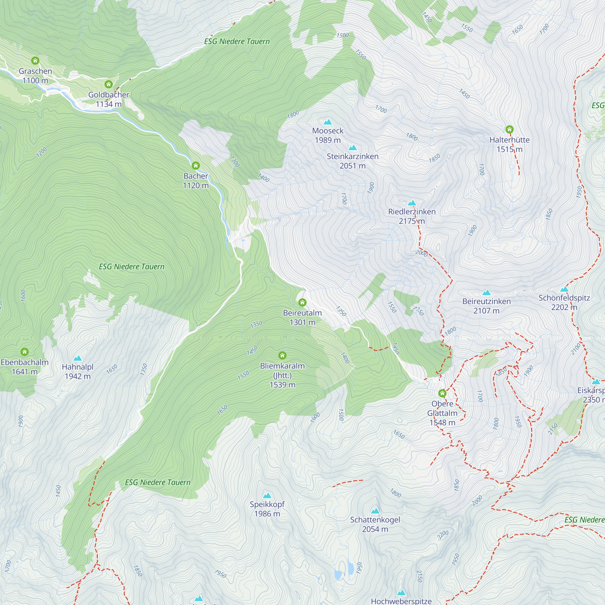 Beireutalm map