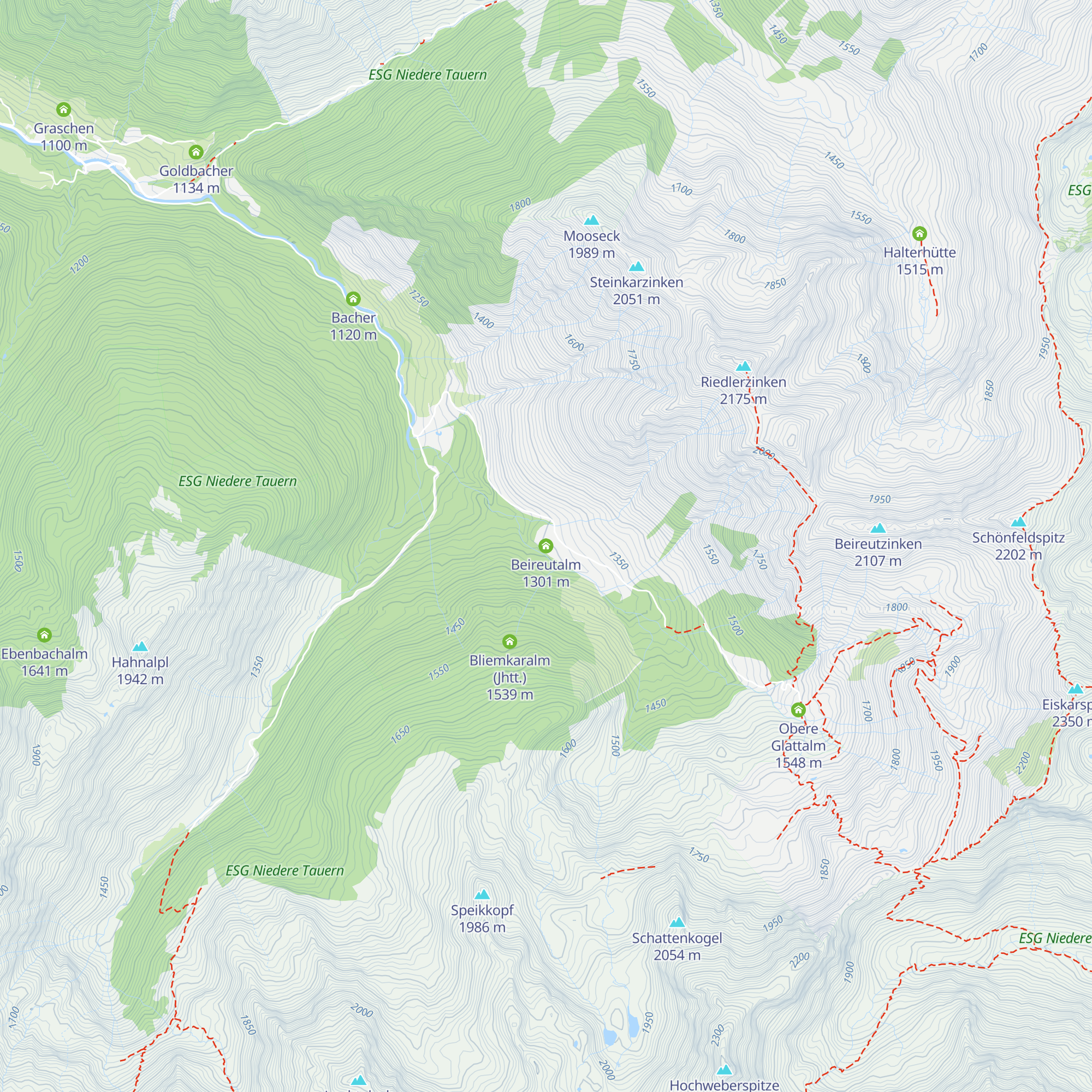Beireutalm map