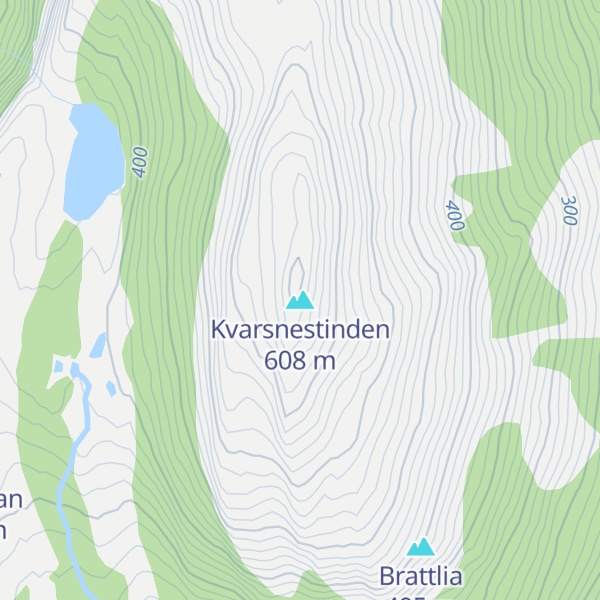 Map of Kvarsnestinden