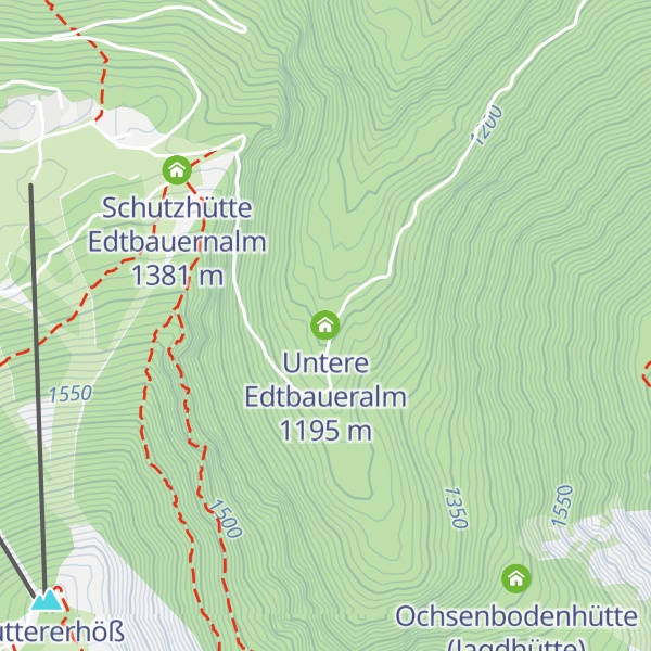 Map of Untere Edtbaueralm