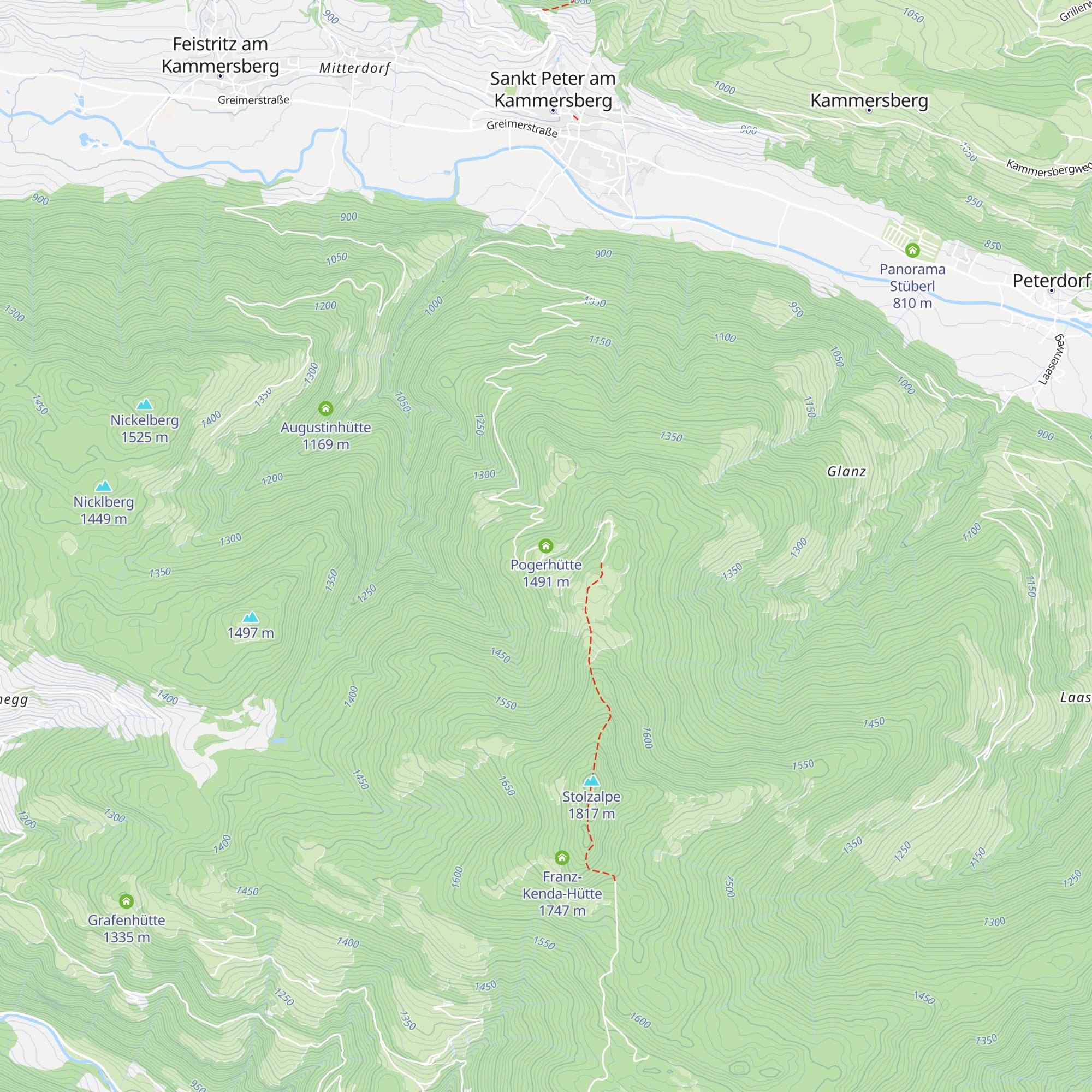 Pogerhütte map