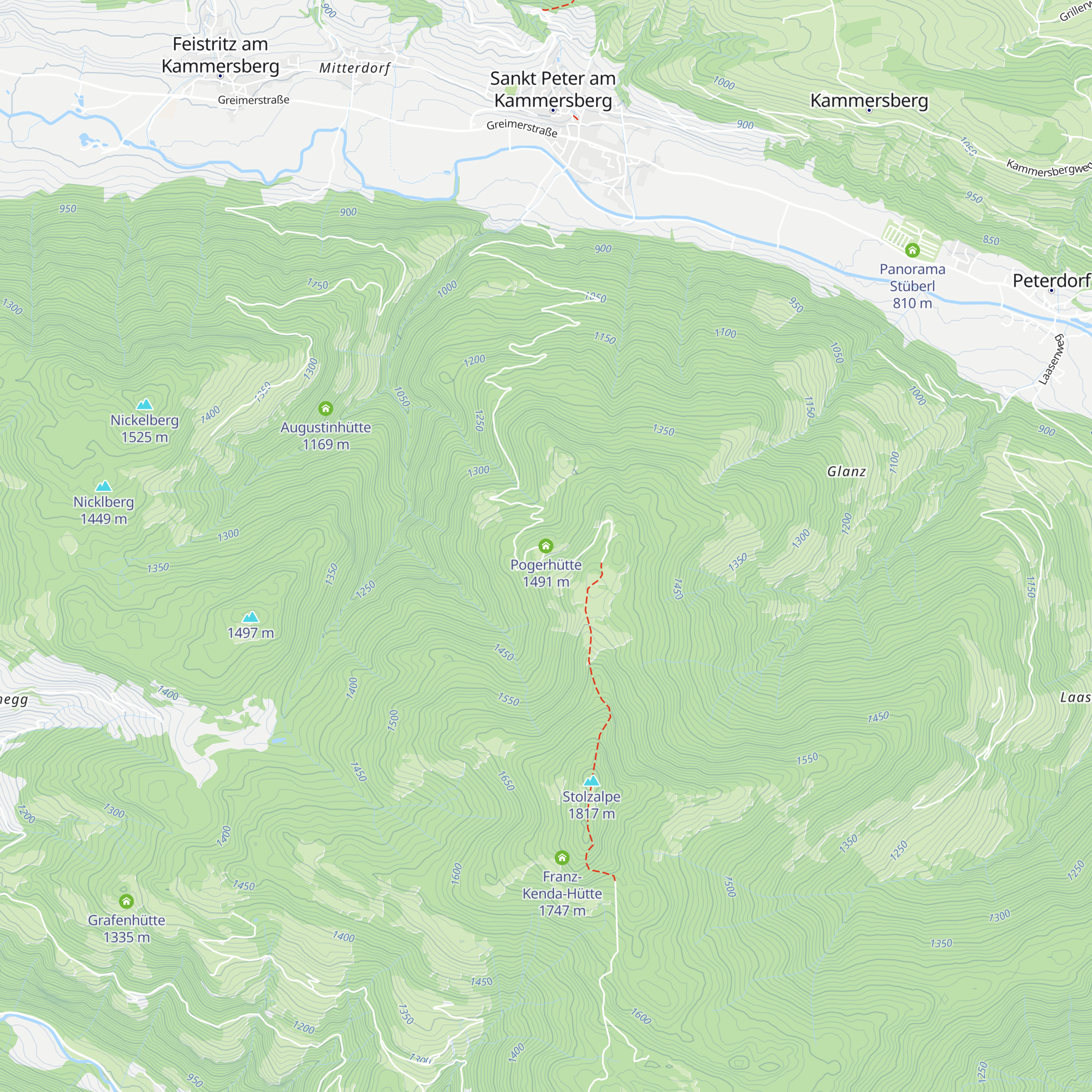 Pogerhütte map