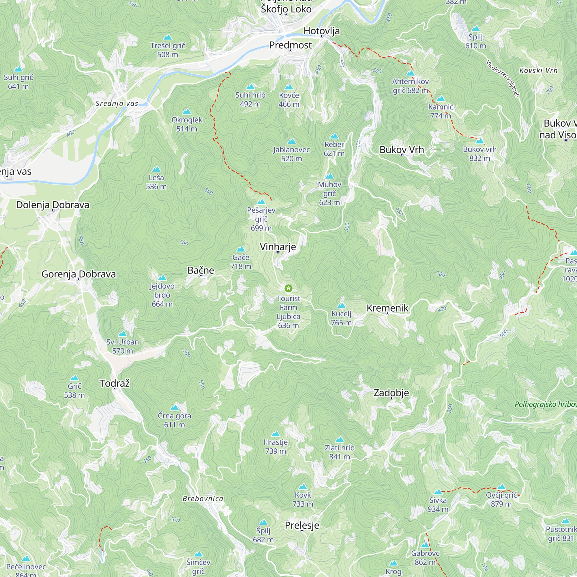 Tourist Farm Ljubica map