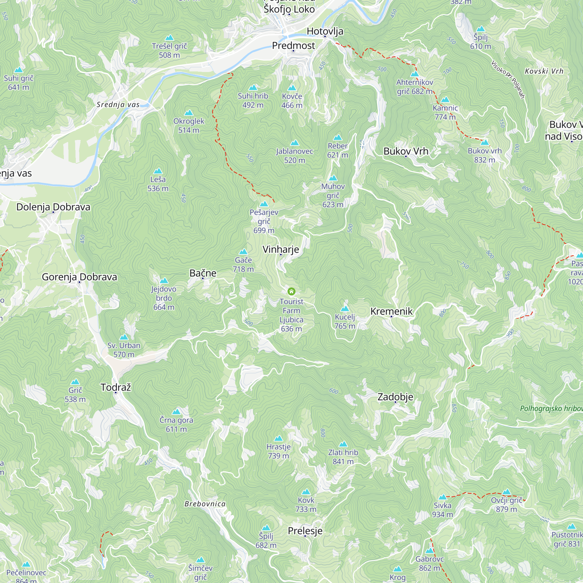 Tourist Farm Ljubica map