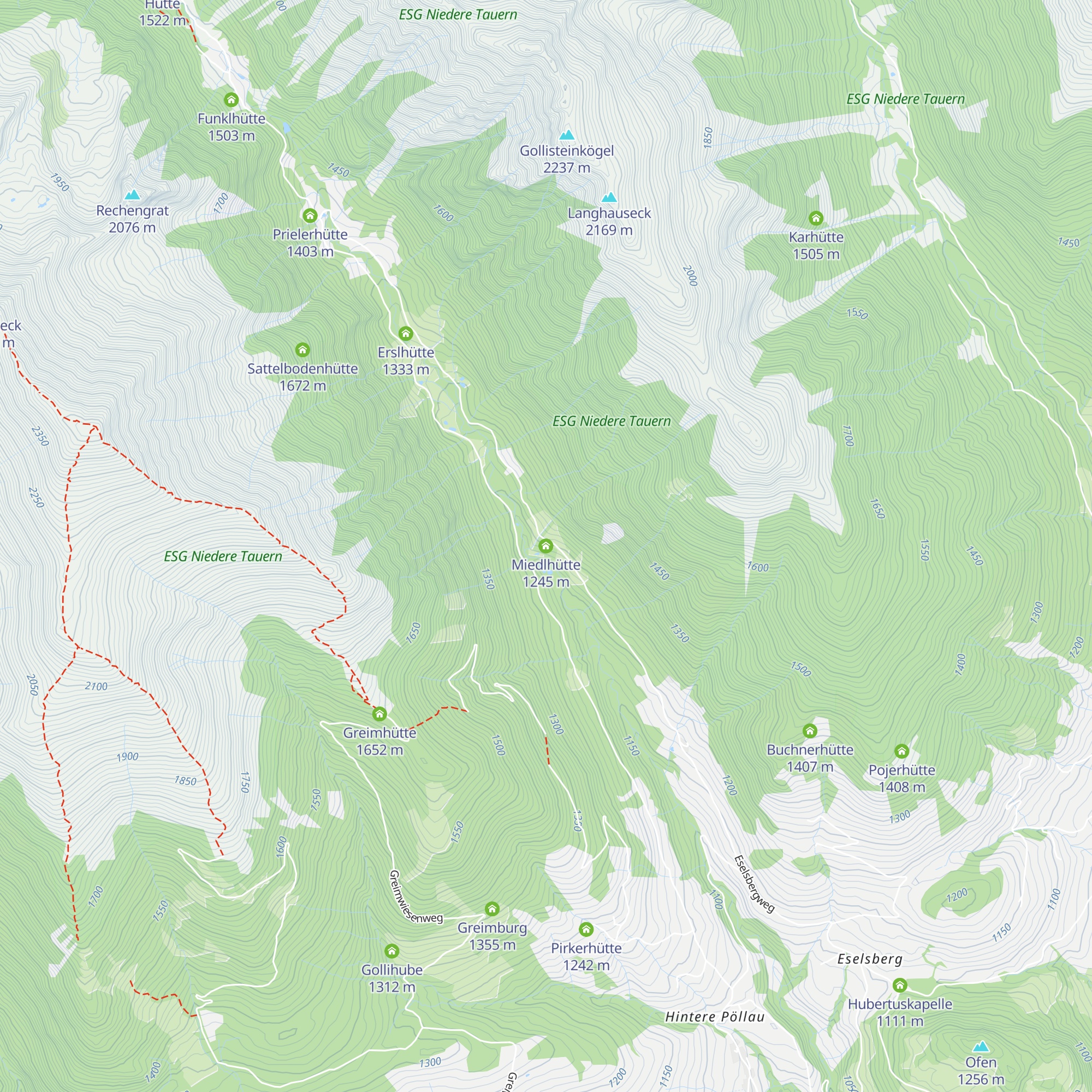 Miedlhütte map