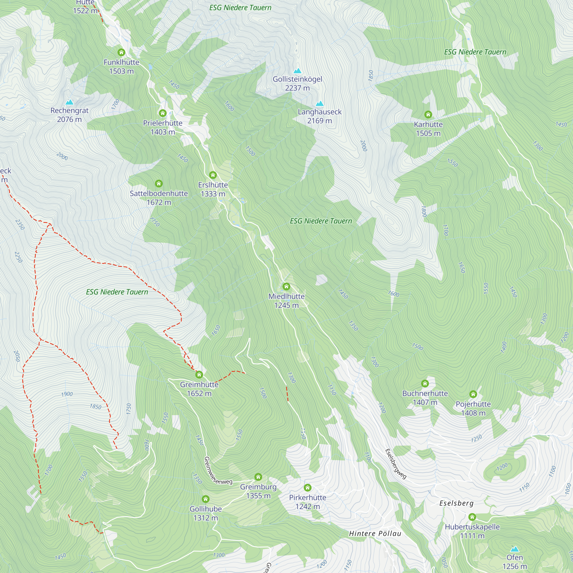 Miedlhütte map