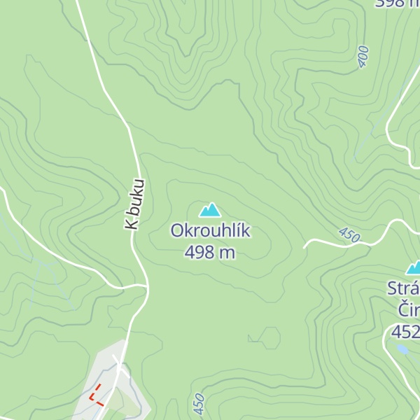 Map of Okrouhlík