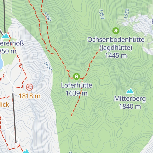 Map of Loferhütte
