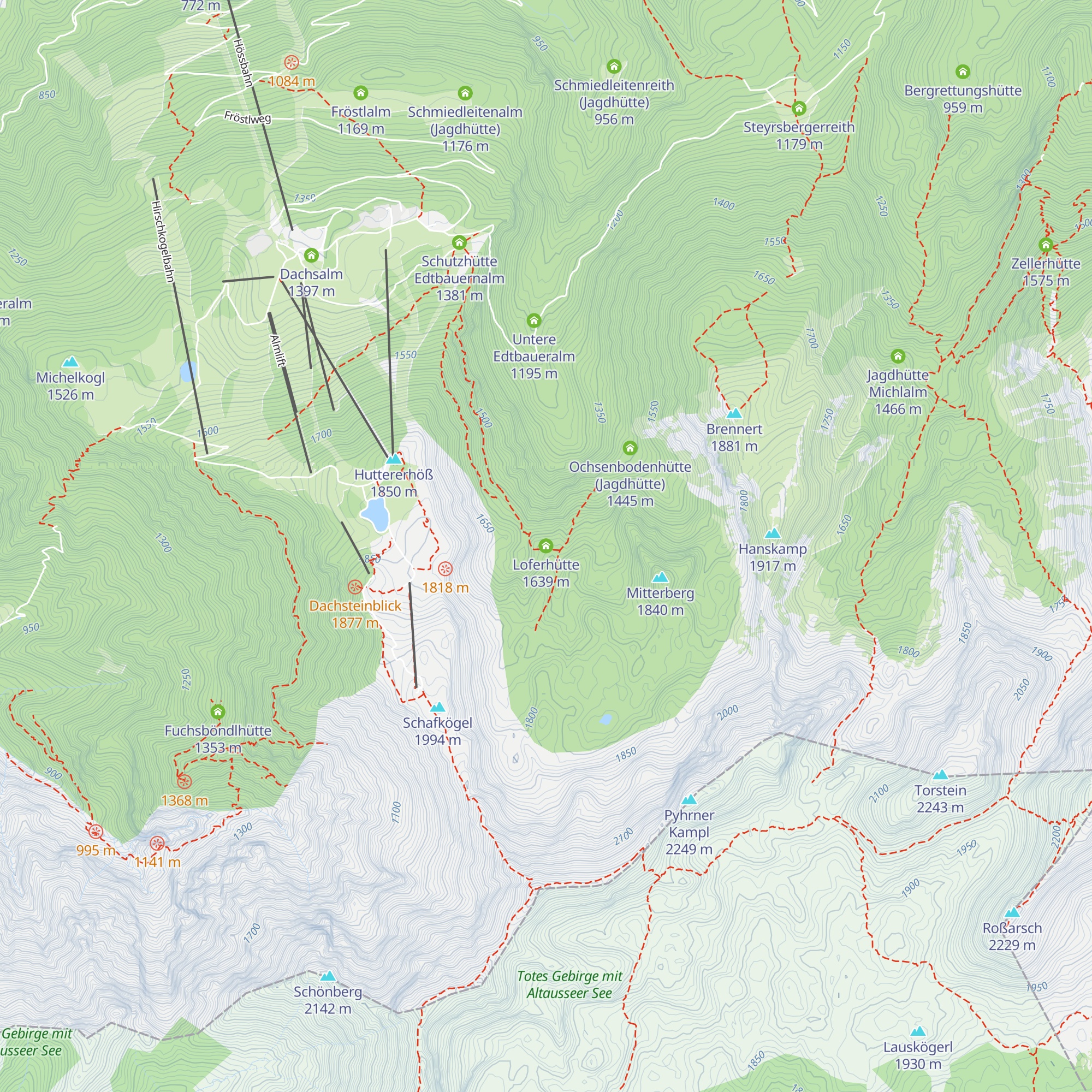Loferhütte map