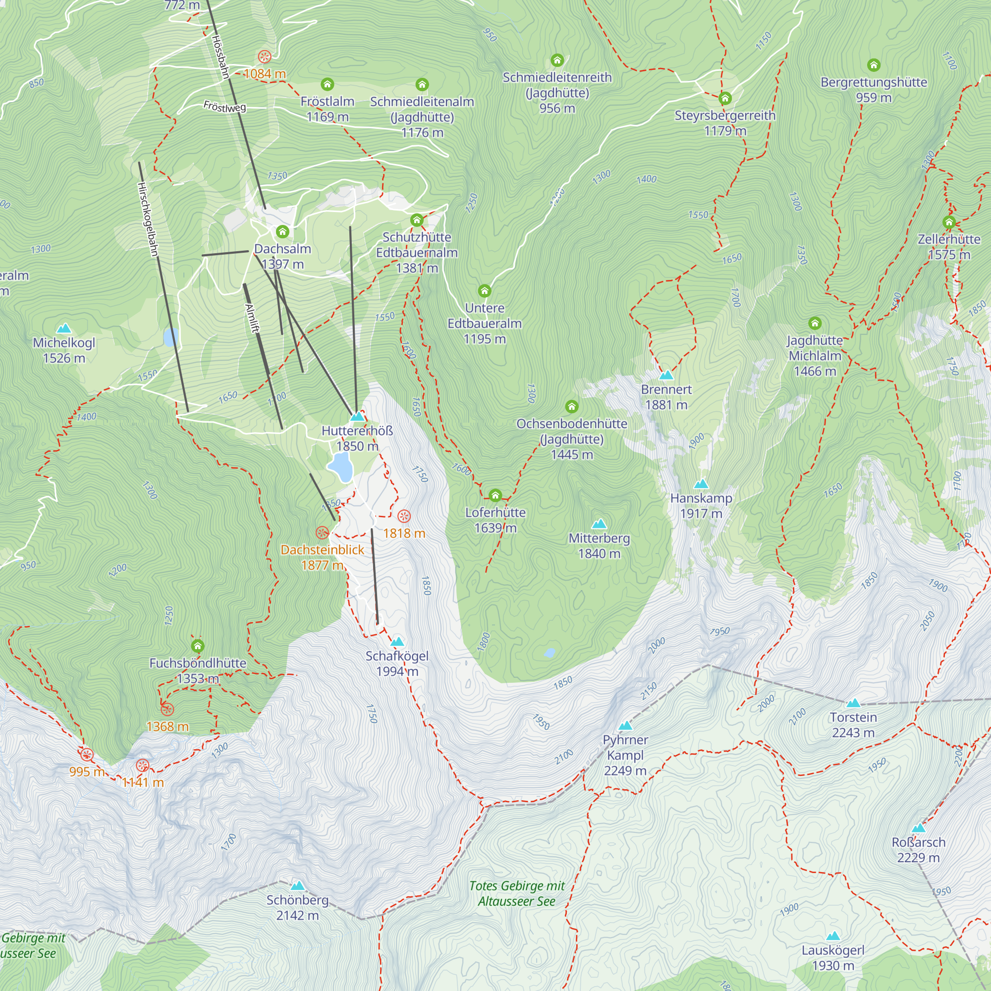 Loferhütte map