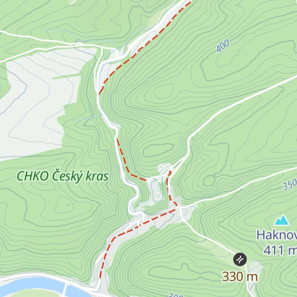 Map of Kněží hora
