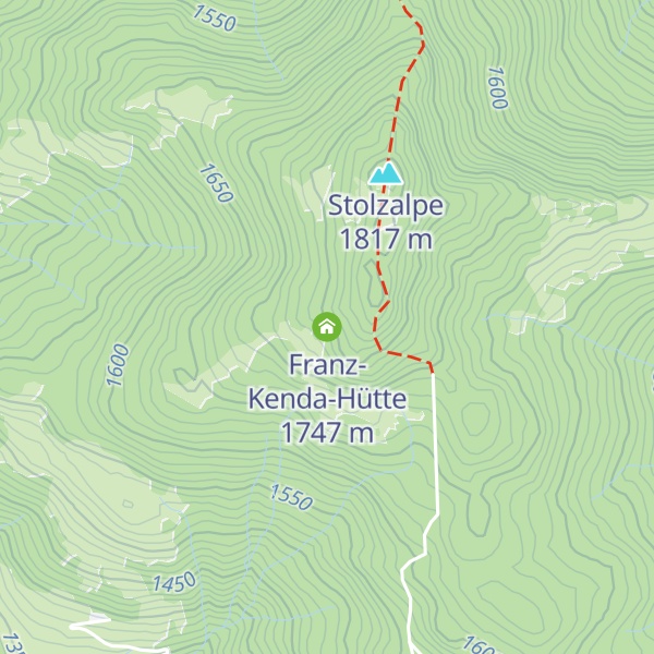 Map of Franz-Kenda-Hütte