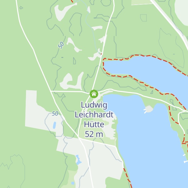 Map of Ludwig Leichhardt Hütte