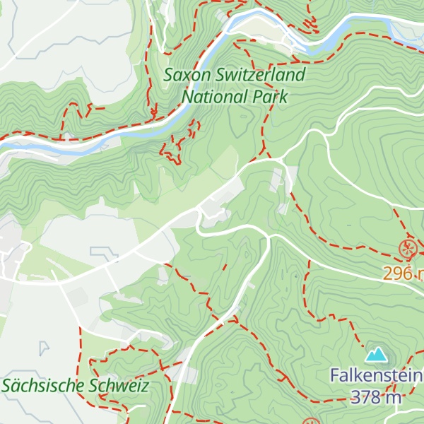 Map of Falkenstein Hütten