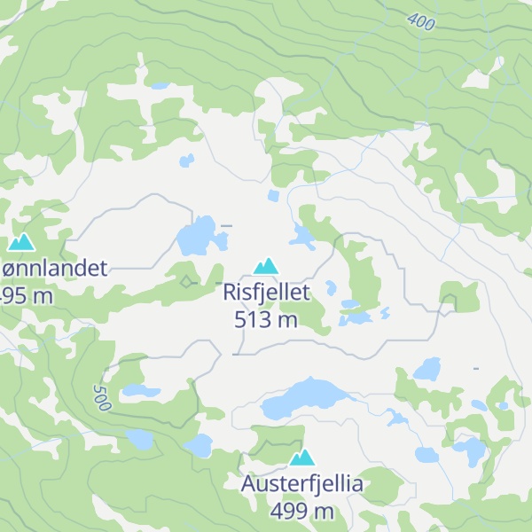 Map of Risfjellet