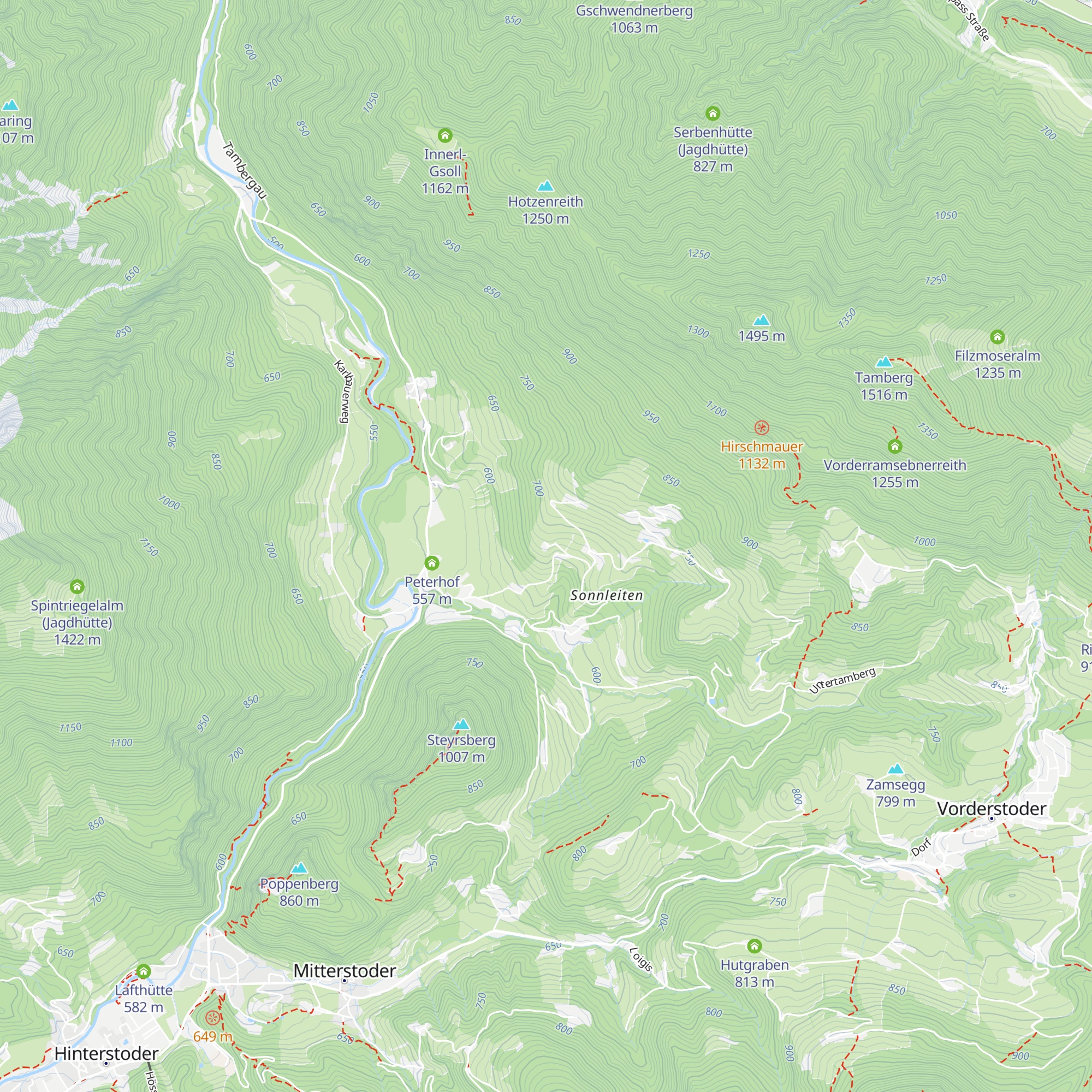 Hotel Sonnfeld map