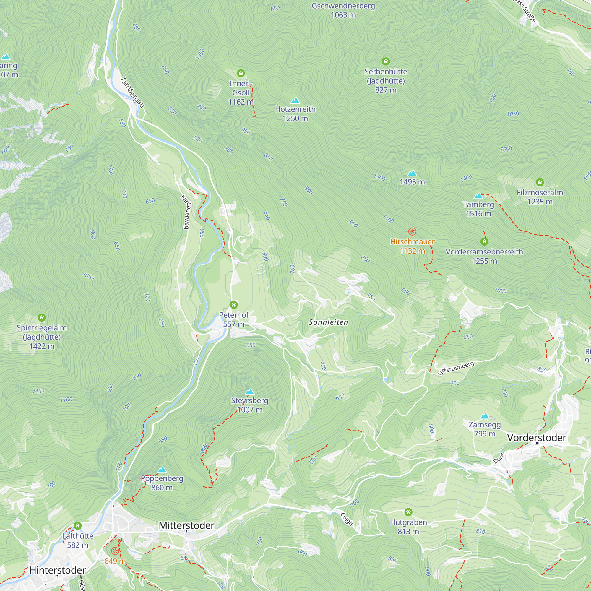 Hotel Sonnfeld map