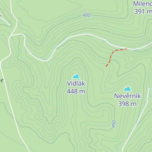 Map of Vidlák