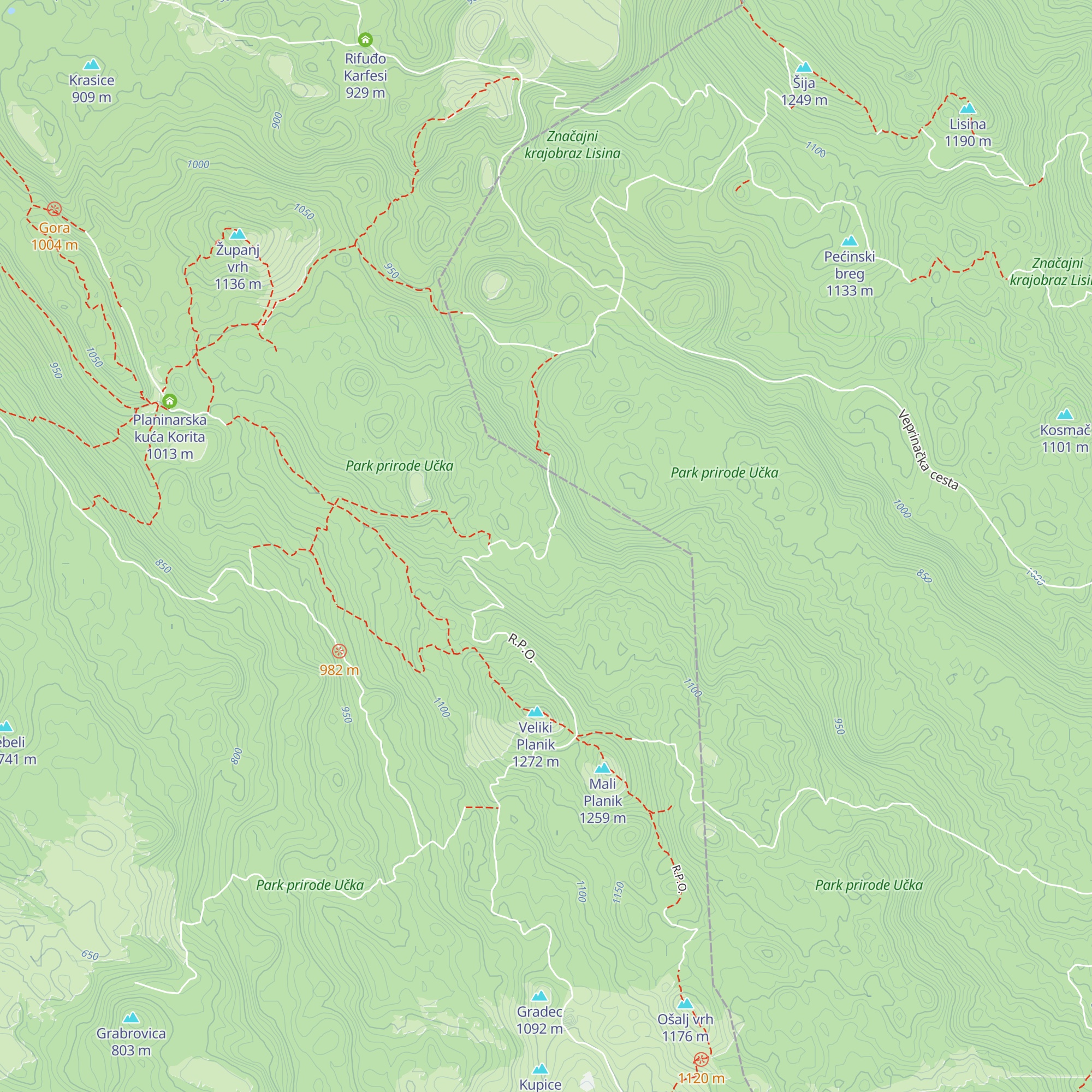 Bončić Kuća map