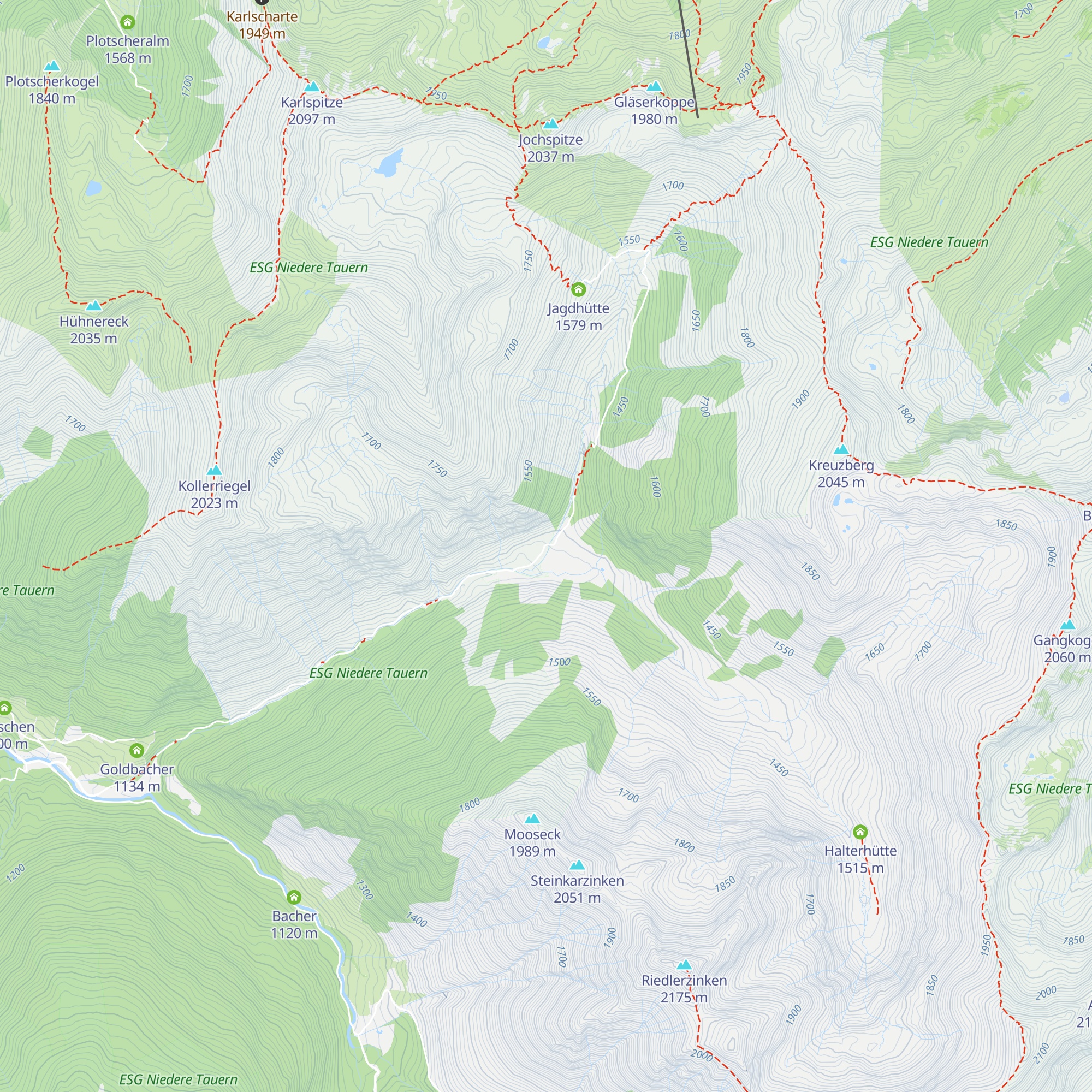 Lärchkaralm map