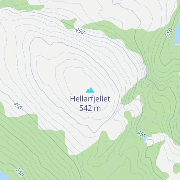 Map of Hellarfjellet