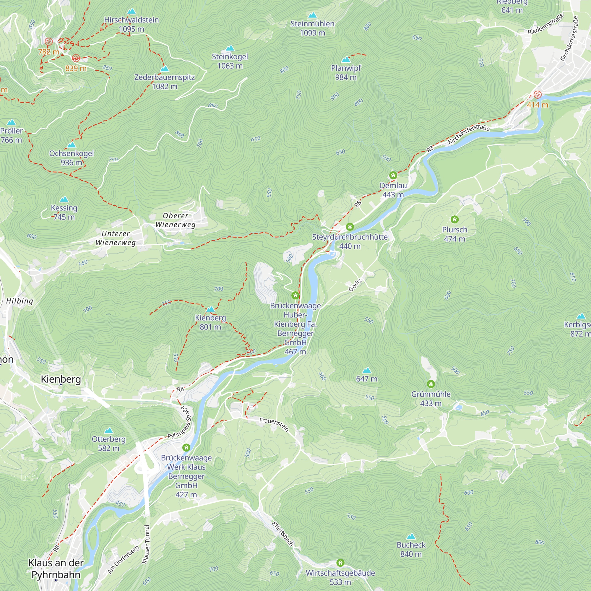 Brückenwaage Huber-Kienberg Fa. Bernegger GmbH map