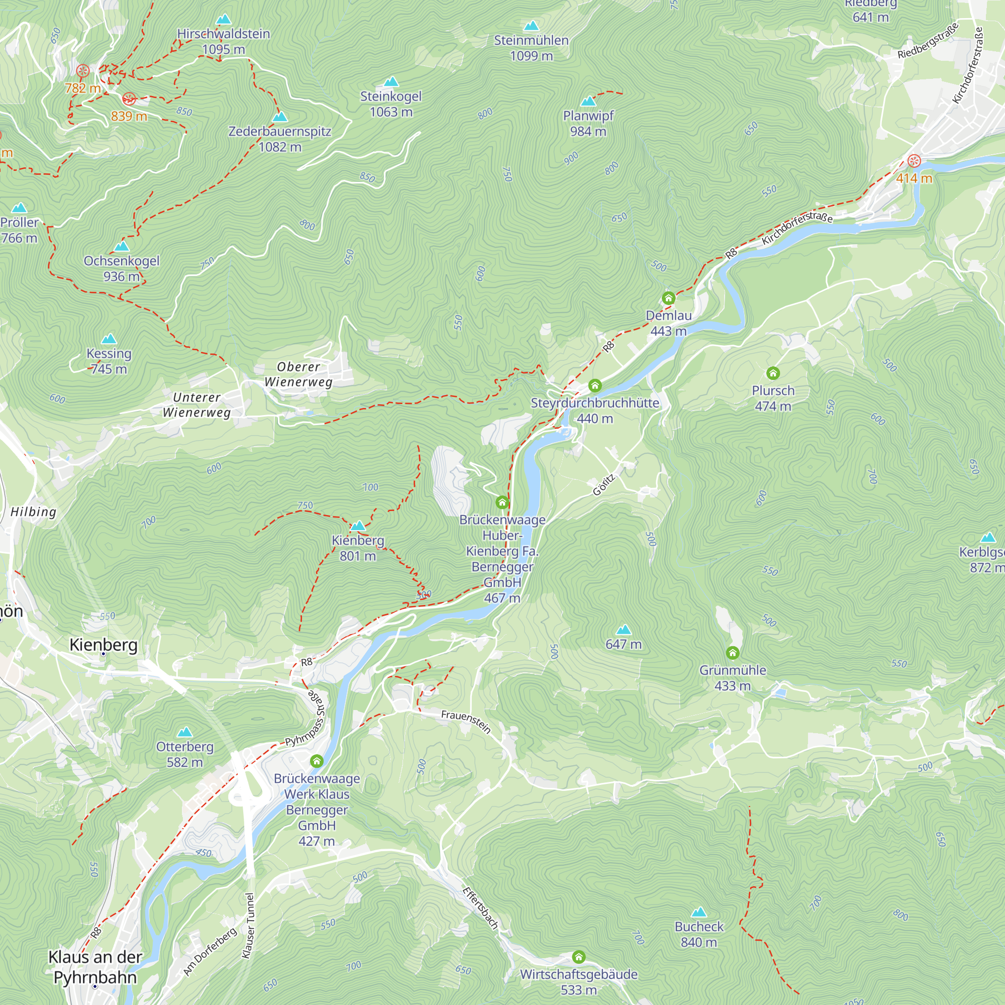 Brückenwaage Huber-Kienberg Fa. Bernegger GmbH map