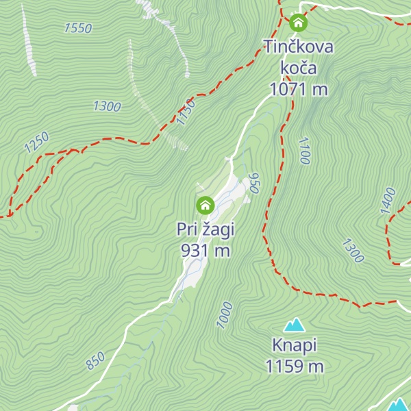 Map of Pri žagi